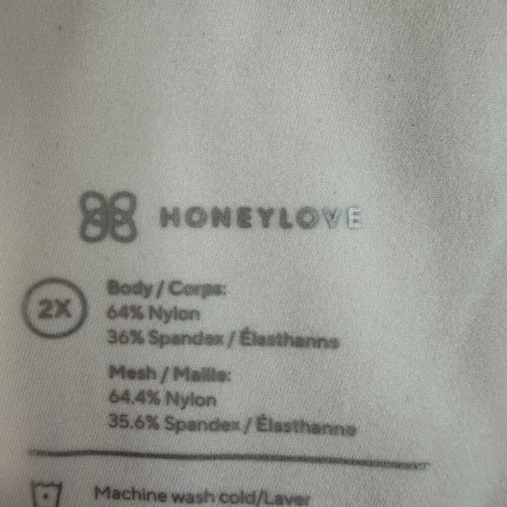 Honeylove 2X Bra Crossover Wireless Full Coverage Petal Pink Padded Back Closure